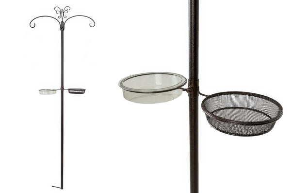 Chubby Twin Wild Bird Dining Station With Water Bowl & Dish