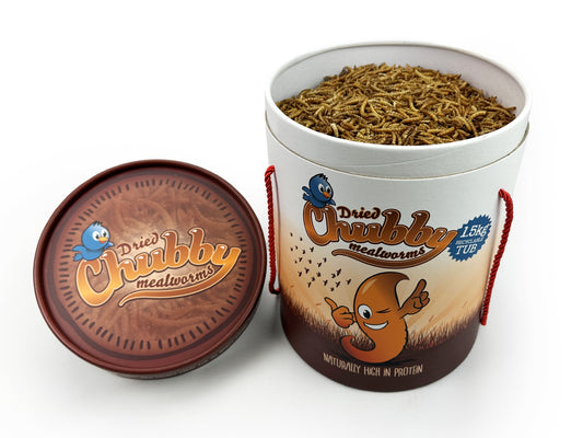 1.5Kg Tub of Chubby Dried Mealworms