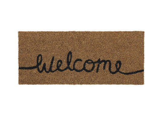 My Mat Coir Non-Slip Doormat Mat Welcome Insert 53 x 23cm