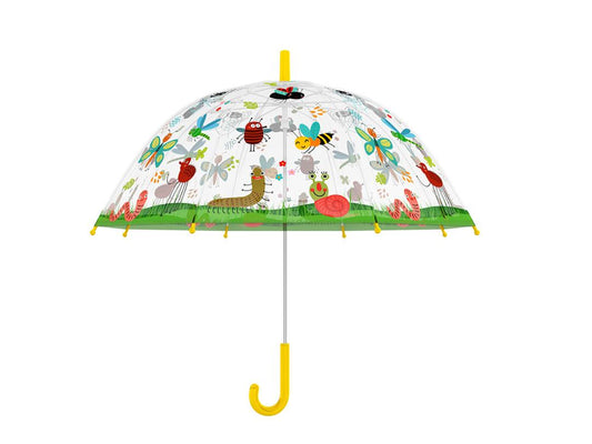 Fallen Fruits Kids Umbrella - Transparent Insect Design