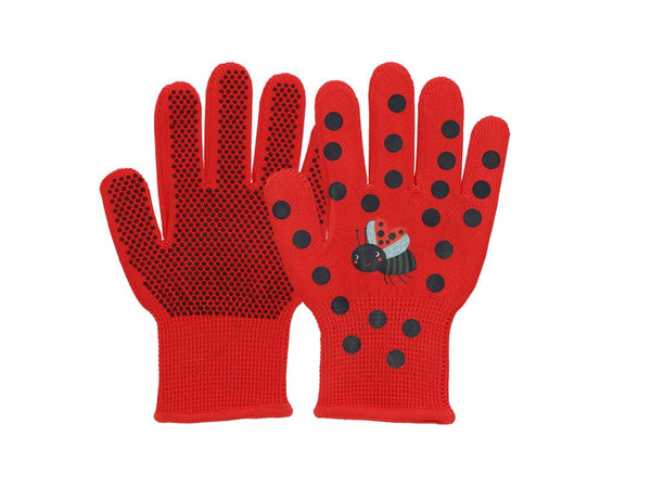 Fallen Fruits Childrens Gardening Gloves - Ladybird