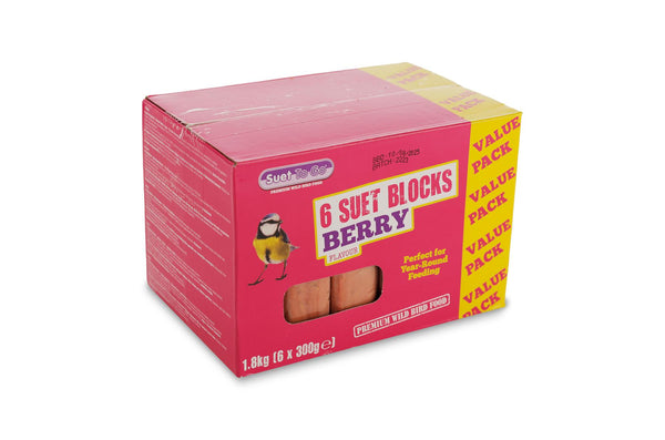 Suet To Go Berry Suet Blocks 300g 6 Pack