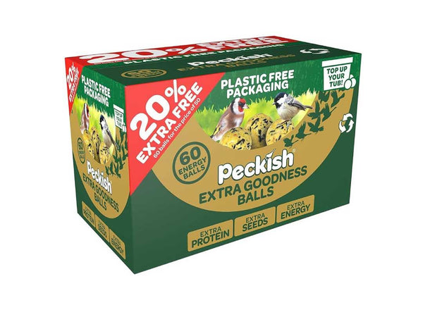 Peckish Extra Goodness Energy Balls 50 + 20% Extra Free