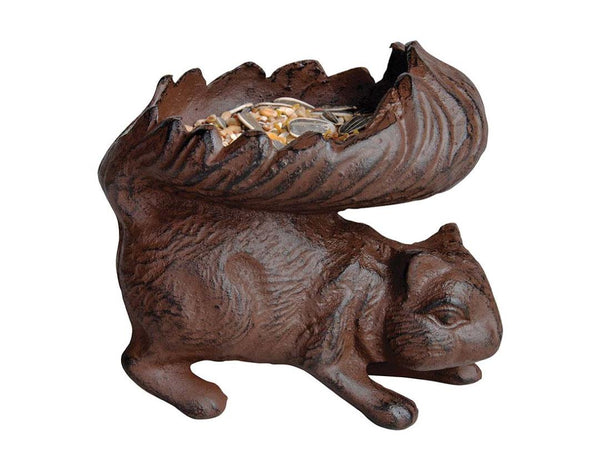 Fallen Fruits Cast Iron Squirrel & Bird Feeder