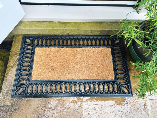 My Mat Coir Non-Slip Doormat Mat Castle Surround 45 x 75cm