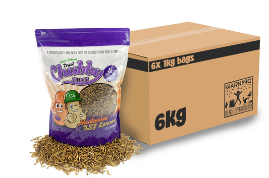 6Kg Dried Chubby Mixes (Mealworms & Black Soldier Fly Larvae)