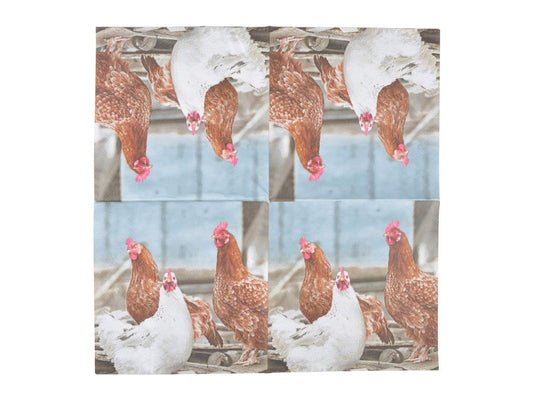 Fallen Fruits FSC Paper Napkins - Chickens