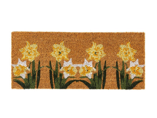 My Mat Coir Non-Slip Doormat Daffodil Insert 22 x 55cm