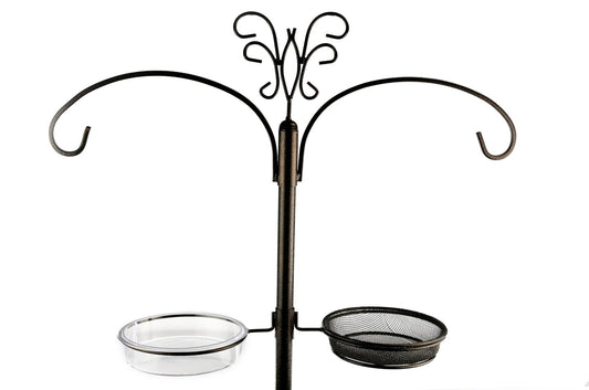 Chubby Twin Wild Bird Dining Station With Water Bowl & Dish