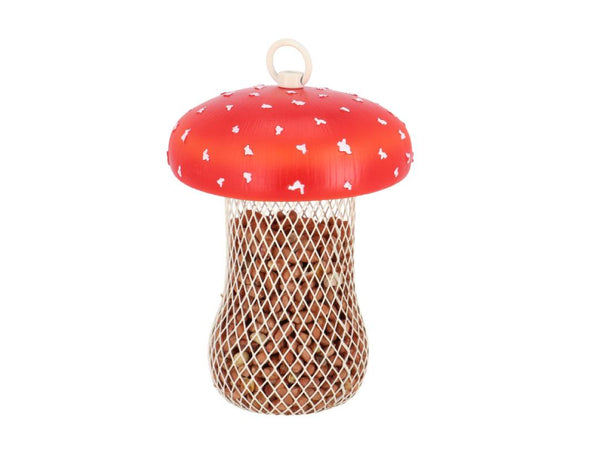 Fallen Fruits Fly Agarric Mushroom Mesh Feeder for Seeds, Insects & Peanuts