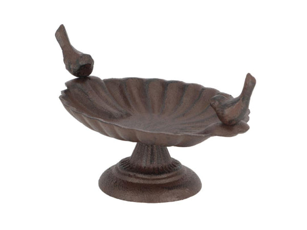 Fallen Fruits Cast Iron Bird Bath - Bird Design