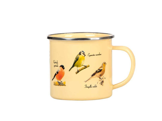 Fallen Fruits Garden Bird Enamel Mug