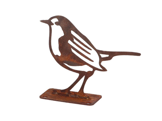 Fallen Fruits Garden Decor - Rust Robin