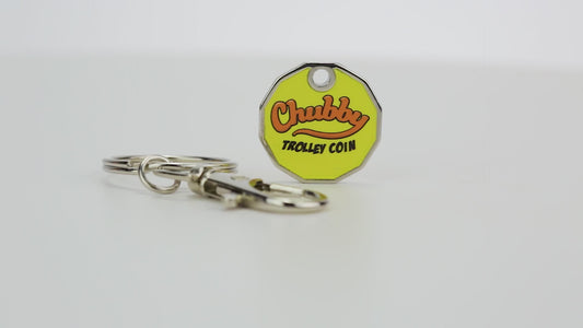 Chubby Trolley Coin / Token Keyring