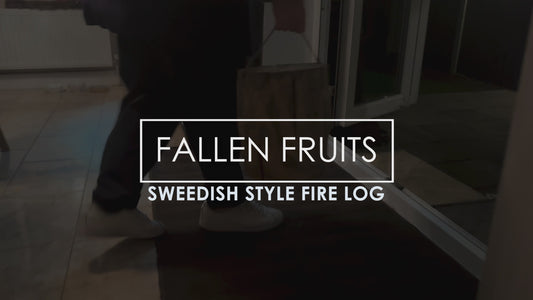 Fallen Fruits Wooden Fire Log - Swedish Torch Log