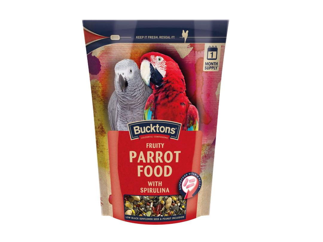 Bucktons elite 2024 parrot food