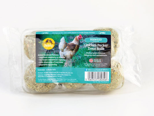 Feldy Chicken Pecker Treat Balls - Seaweed Flavour