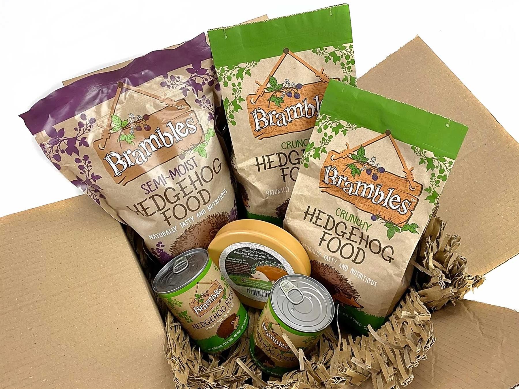 Brambles Hedgehog Food Combo with Water Bowl – Chubby Mealworms UK