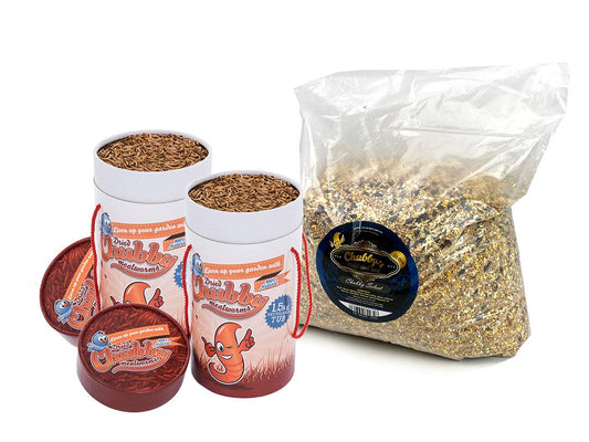 Chubby Select & Mealworm Tub Combo